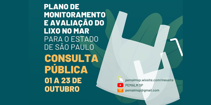No momento você está vendo Consulta Pública do Plano de monitoramento e avaliação de lixo no mar para o Estado de São Paulo