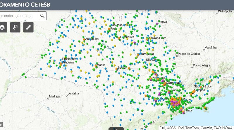 CETESB dá transparência a dados ambientais do estado de São Paulo