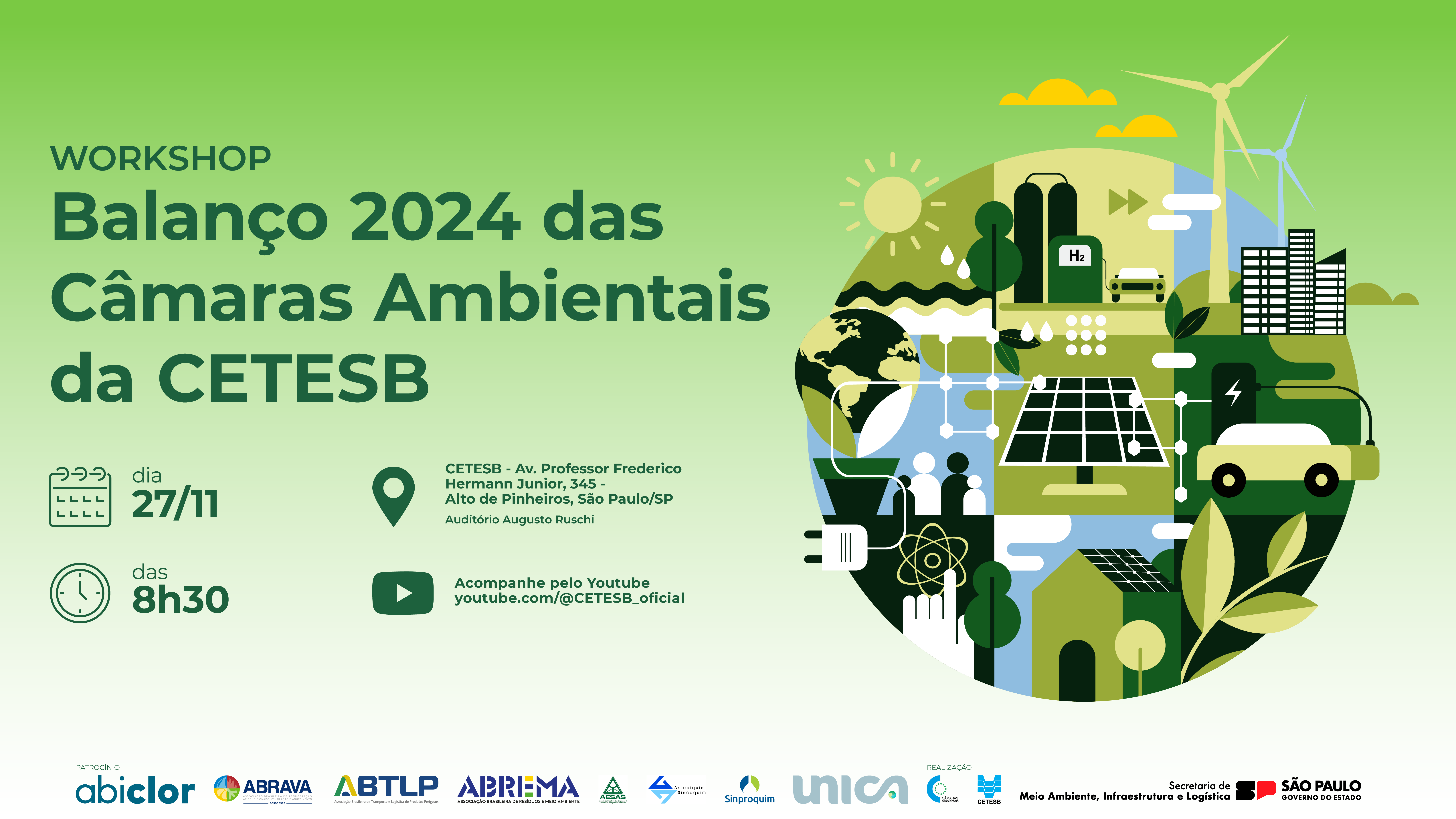 Leia mais sobre o artigo Workshop Balanço 2024 das Câmaras Ambientais da CETESB