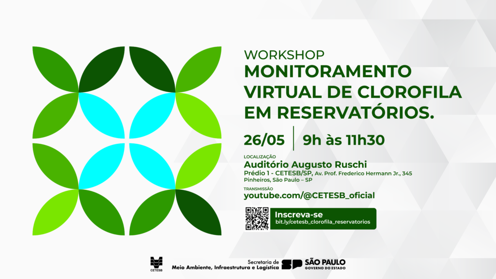 Leia mais sobre o artigo Workshop “Monitoramento Virtual de Clorofila em Reservatórios” será realizado dia 26/5. Programe-se.